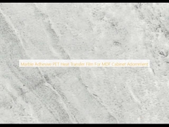 Marble Adhesive PET Heat Transfer Film For MDF Cabinet Adornment
